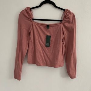 NEW wild fable puff shoulder shirt